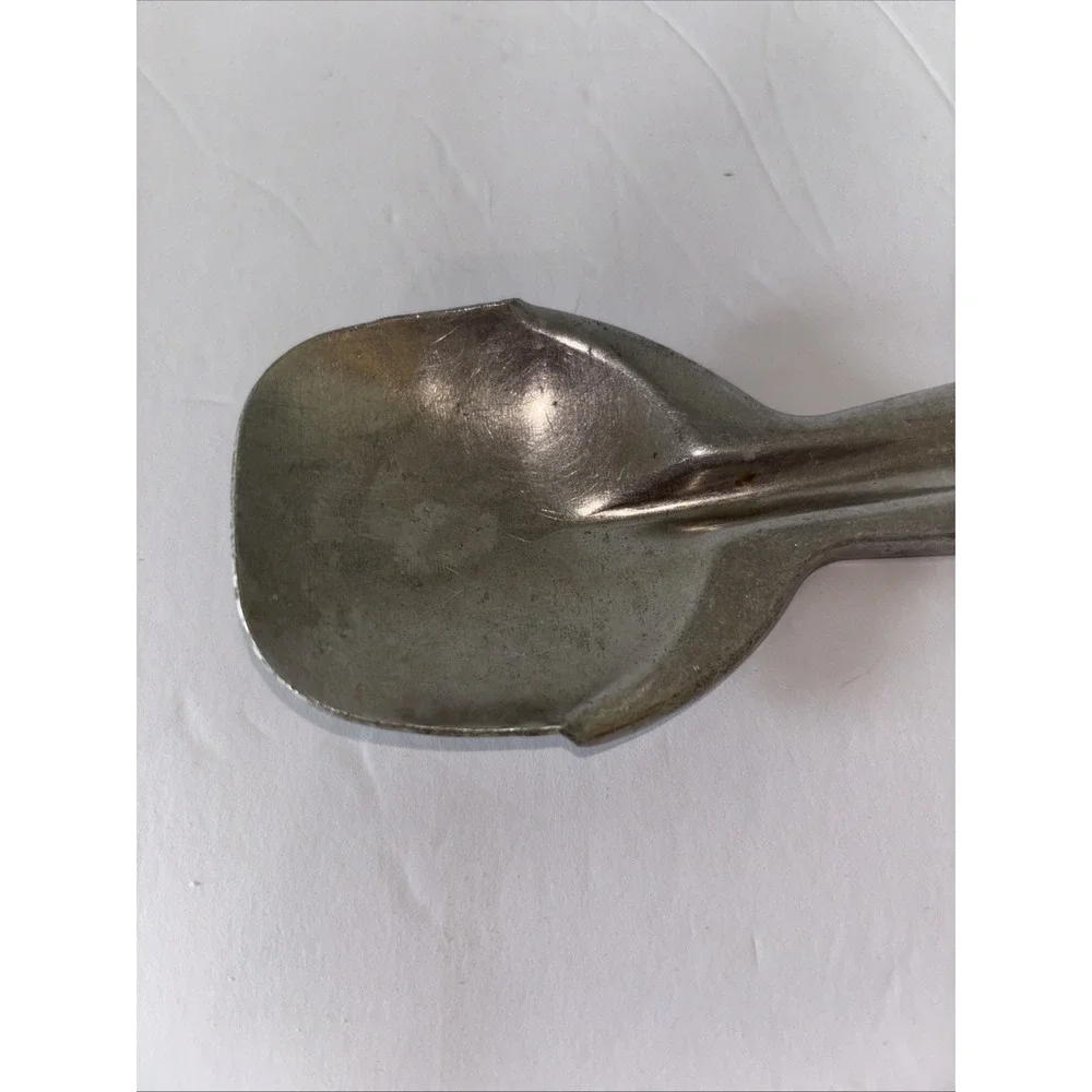 Vintage Aluminum Short'ning Ice Cream Spoon Scoop Farmhouse Kitchen Collectable